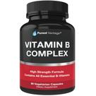 Suplemento Purest Vantage Vitamin B Complex 90 cápsulas Suplemento Purest Vantage Vitamin B Complex 90 cápsulas