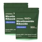 Suplemento Quackiki NAD Resveratrol 900mg com 80 cápsulas
