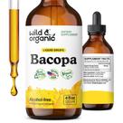 Suplemento selvagem e orgânico de Bacopa Monnieri 120 ml por 5 meses