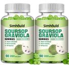 Suplemento Simhould Soursop Graviola Gummies 3000 mg x2 - 120 ct