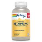 Suplemento SOLARAY Betaína HCL com pepsina 650 mg 275 cápsulas vegetais