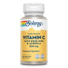 Suplemento SOLARAY C com rosa mosqueta e acerola 500 mg 100 ct