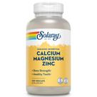 Suplemento SOLARAY Cálcio Magnésio Zinco 1000 mg/500 mg/25 mg