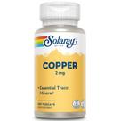 Suplemento SOLARAY Copper 2 mg de glóbulos vermelhos saudáveis 100 ct
