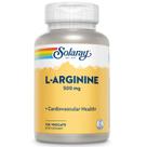 Suplemento SOLARAY L-Arginina 500 mg de óxido nítrico 100 cápsulas