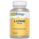 Suplemento Solaray L-Lisina 500 mg de aminoácido 120 cápsulas