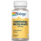 Suplemento SOLARAY, picolinato de cromo, 200 mcg, comprimidos, 200 unidades