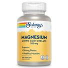 Suplemento SOLARAY: quelato de aminoácidos de magnésio, 200 mg, 100 cápsulas vegetais