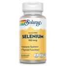 Suplemento Solaray Selenium 100mcg para sistemas imunológicos e tireoidianos 90 cápsulas