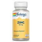 Suplemento SOLARAY Zinc 50 mg Immune Support 100 cápsulas