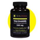 Suplemento SOLDERM Niacinamida 500 mg Vitamina B3 120 cápsulas