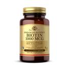 Suplemento Solgar Biotin 1000mcg 100 cápsulas vegetais