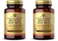 Suplemento Solgar Biotina 1000 mcg 100 cápsulas, pack de 2