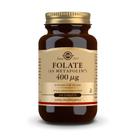 Suplemento Solgar Folate 666mcg DFE (Metafolin 400mcg) 100 comprimidos