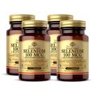 Suplemento Solgar Selenium 100mcg 100 comprimidos x 4