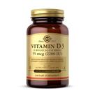 Suplemento Solgar Vitamina D3 55mcg (2200UI) - 100 Cápsulas