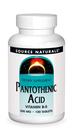 Suplemento Source Naturals Ácido Pantotênico 500 mg B-5 100 comprimidos