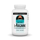 Suplemento Source Naturals, forma livre de L-arginina, 1000 mg, 200 comprimidos