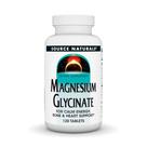 Suplemento Source Naturals Glicinato de Magnésio 200 mg - 120 comprimidos