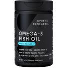 Suplemento Sports Research - Óleo de Peixe Ômega 3 de Força Tripla