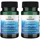 Suplemento Swanson Luteolin Complex com Rutin Brain Support 30 cápsulas (pacote com 2)