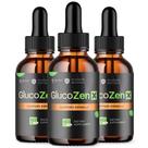 Suplemento Syvor GlucoZen X em gotas, kit com 3 frascos, 90 porções Suplemento Syvor GlucoZen X em gotas, kit com 3 frascos, 90 porções