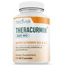 Suplemento Teaveli Theracurmin 600 mg com Vitamina D3 e K2 Suplemento Teaveli Theracurmin 600 mg com Vitamina D3 e K2