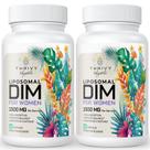 Suplemento ThrivyThystle Liposomal DIM 1500 mg para mulheres (pacote com 2)