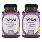 Suplemento Twinlab Stress B-Complex e 1000 mg de vitamina C 100 cápsulas