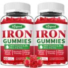 Suplemento vegano Iron Gummies Sijigood com vitamina B12 120 ct