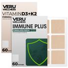Suplemento Veru Wellness Bariatric Immune, adesivo D3/K2 Suplemento Veru Wellness Bariatric Immune, adesivo D3/K2