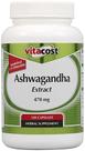 Suplemento Vitacost Extrato de Ashwagandha 470mg 120 cápsulas