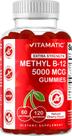 Suplemento Vitamatic Extra Strength Vitamin B12 5000mcg Gomas