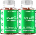 Suplemento Vitamatic Irish Sea Moss Gummies 3000 mg 60 veganas Suplemento Vitamatic Irish Sea Moss Gummies 3000 mg 60 veganas