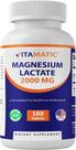 Suplemento Vitamatic Lactato de Magnesio 2000 mg 180 Tabletas Suplemento Vitamatic Lactato de Magnesio 2000 mg 180 Tabletas