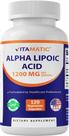 Suplemento Vitamático de Ácido Alfa Lipóico 1200 mg 120 Cápsulas