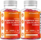Suplemento vitamático de gomas de semente de abóbora sem açúcar 60 quilates