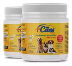 Suplemento Vitaminas Nutrimais Cães para cachorros queda pelo derme coceira odor fezes energia 500g
