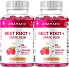 Suplemento vitamínico de gomas de raiz de beterraba 3000 mg com vitaminas