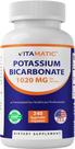 Suplemento vitamínico de potássio 1020mg 240 cápsulas vegetais Suplemento vitamínico de potássio 1020mg 240 cápsulas vegetais