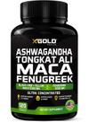 Suplemento X Gold Health Ashwagandha 5000 mg + Tongkat Ali 1000 mg