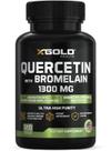Suplemento X Gold Health Quercetina + Bromelaína 1300 mg 120 cápsulas
