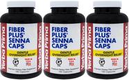 Suplemento Yerba Prima Fiber Plus Senna em cápsulas 180x3