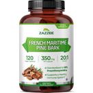 Suplemento Zazzee Extrato de Casca de Pinheiro Marítimo 350 mg 120 Cápsulas Veganas