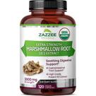 Suplemento Zazzee Organic Marshmallow Root 3000 mg 120 cápsulas