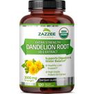 Suplemento Zazzee USDA Organic Dandelion Root 3000 mg 120 cápsulas Suplemento Zazzee USDA Organic Dandelion Root 3000 mg 120 cápsulas