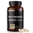 Suplemento Zenavea Nattokinase 2000 FU - 270 Cápsulas Veganas