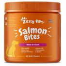 Suplemento Zesty Paws Salmon Bites Omega 3 para Cães - 90 Unidades