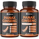 Suplemento Zolotus Korean Red Panax Ginseng + Ginkgo Biloba 120 cápsulas