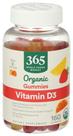 Suplementos 365 da Whole Foods Market Organic Vitamin D3 Gummy
